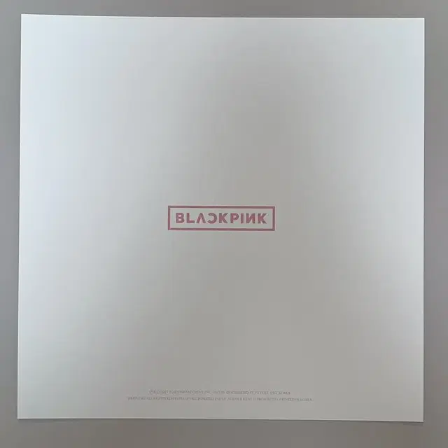 블랙핑크 본핑크 엘피 큰 단체 포카 blakcpink LP vinyl