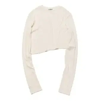 커렌트 CUT OFF CROP LONG SLEEVE TEE 크림