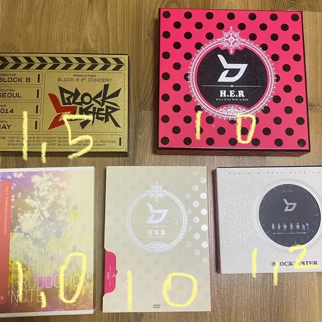 블락비 dvd (4장)