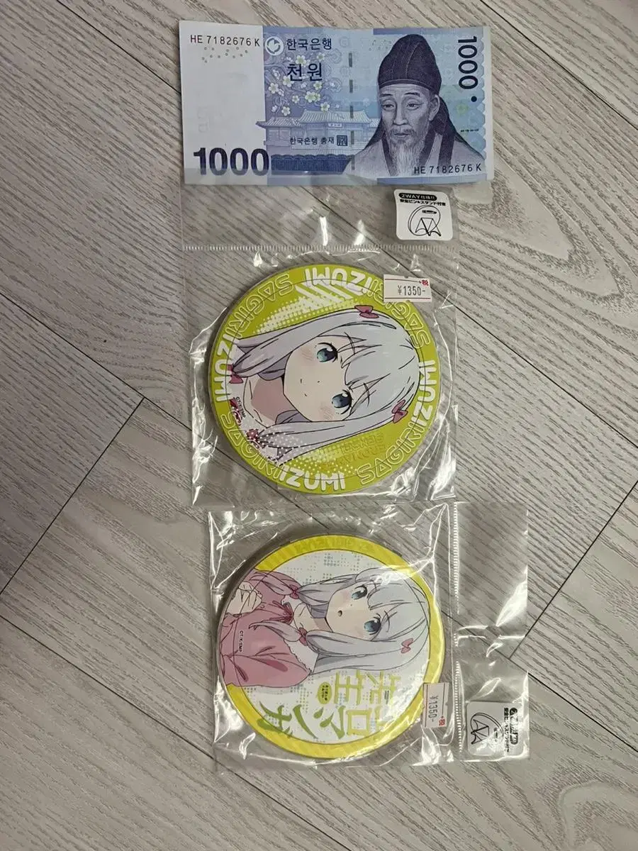 Eromanga Sensei acrylic Cupcake Needle and Badge