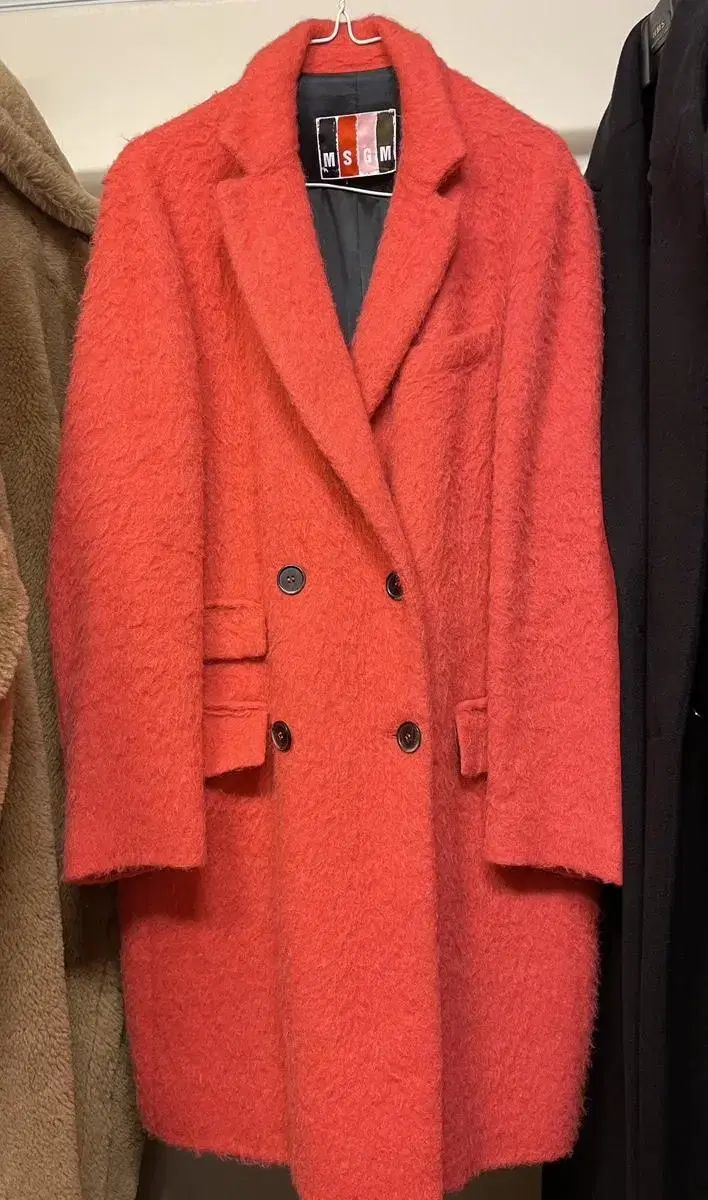 MSGM mohair, alpaca blend coat 모헤어 코트