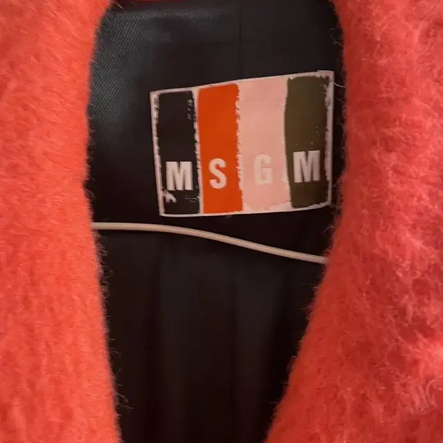 MSGM mohair, alpaca blend coat 모헤어 코트