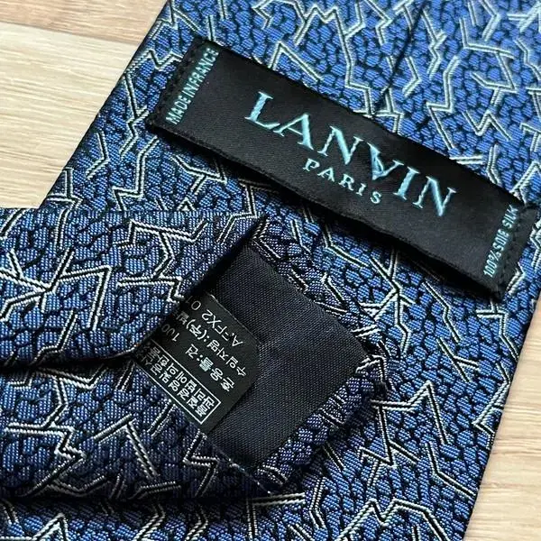 LANVIN 랑방 정품 실크 넥타이 프랑스 수입