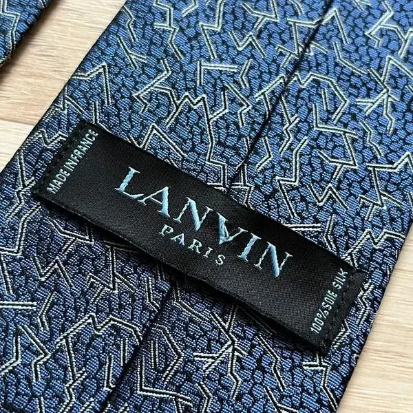 LANVIN 랑방 정품 실크 넥타이 프랑스 수입