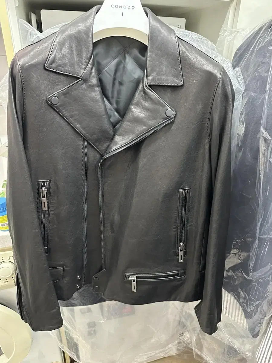 Komodo Italian Rider Leather Jacket Black