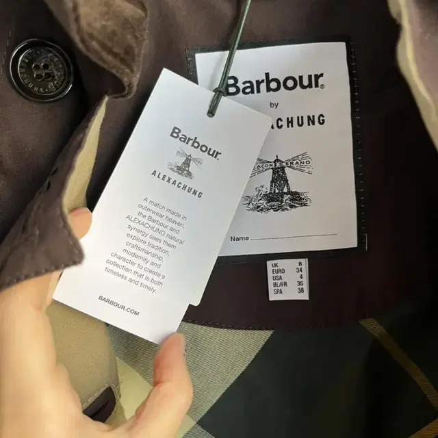 Barbour alexa chung fife 바버알렉사청 강민경바버