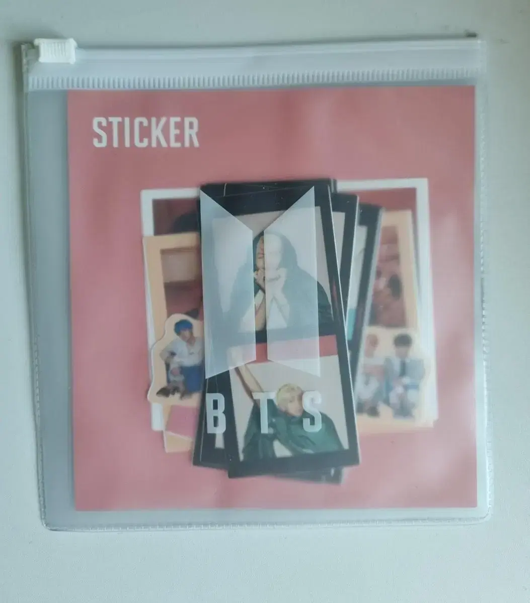 BTS small poem popup store sticker