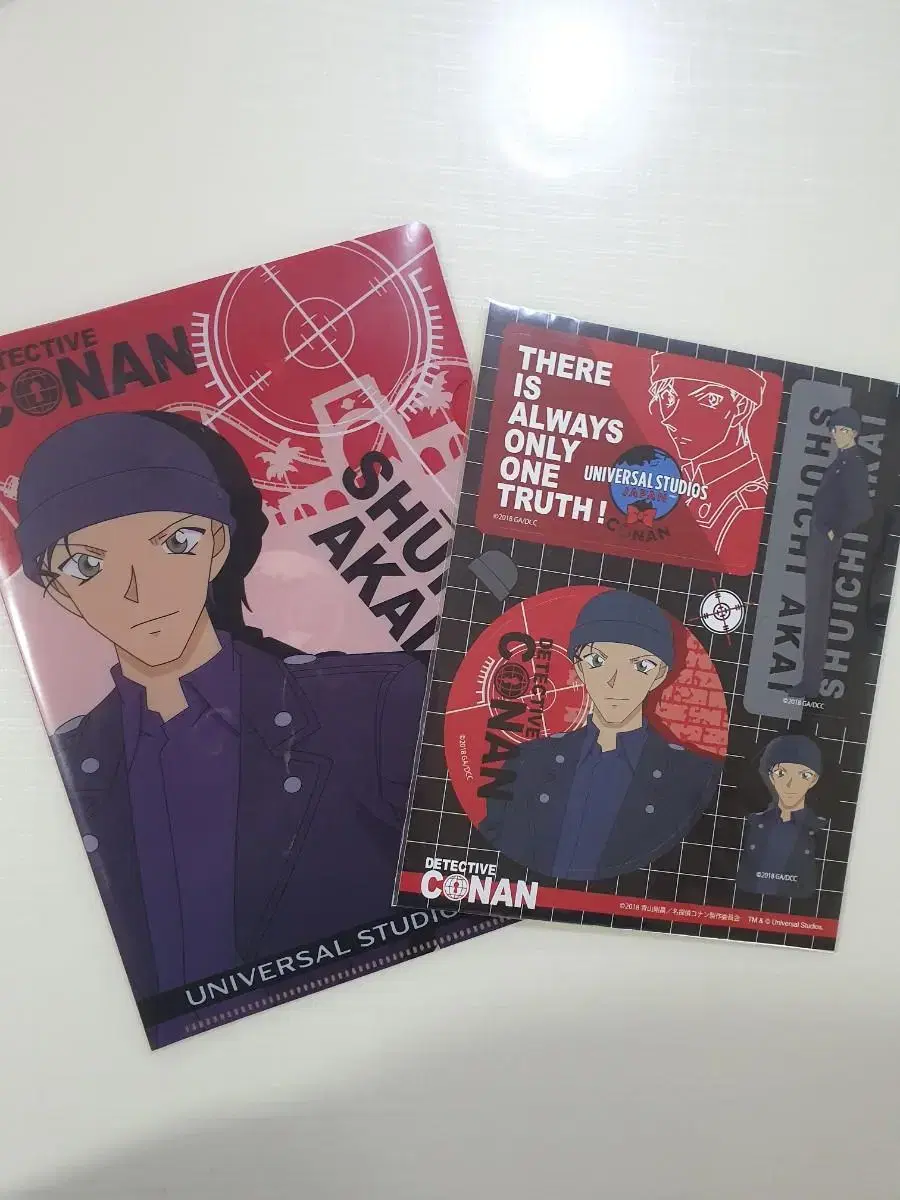 Conan >Shuichi Akai< Universal Japan File + Sticker