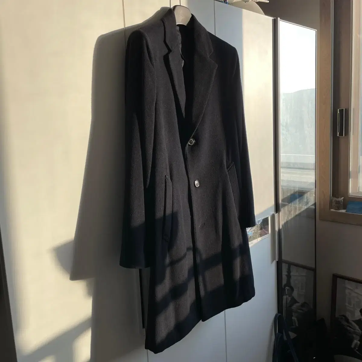 Haregashi / Unconstructed Classic Coat Navy Cash Wool / 46