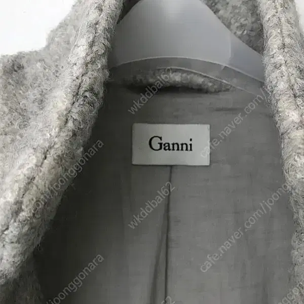 GANNI 가니 teddy bear wrap long coat