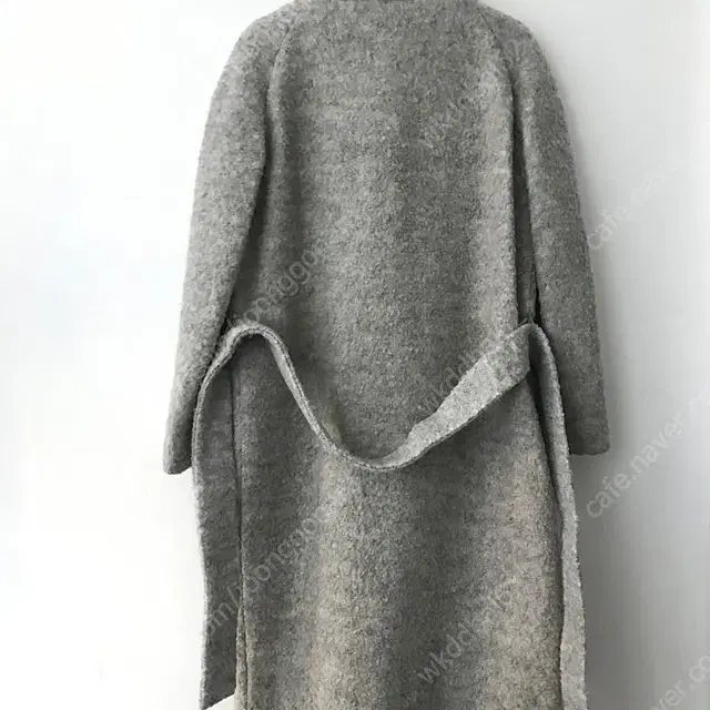 GANNI 가니 teddy bear wrap long coat