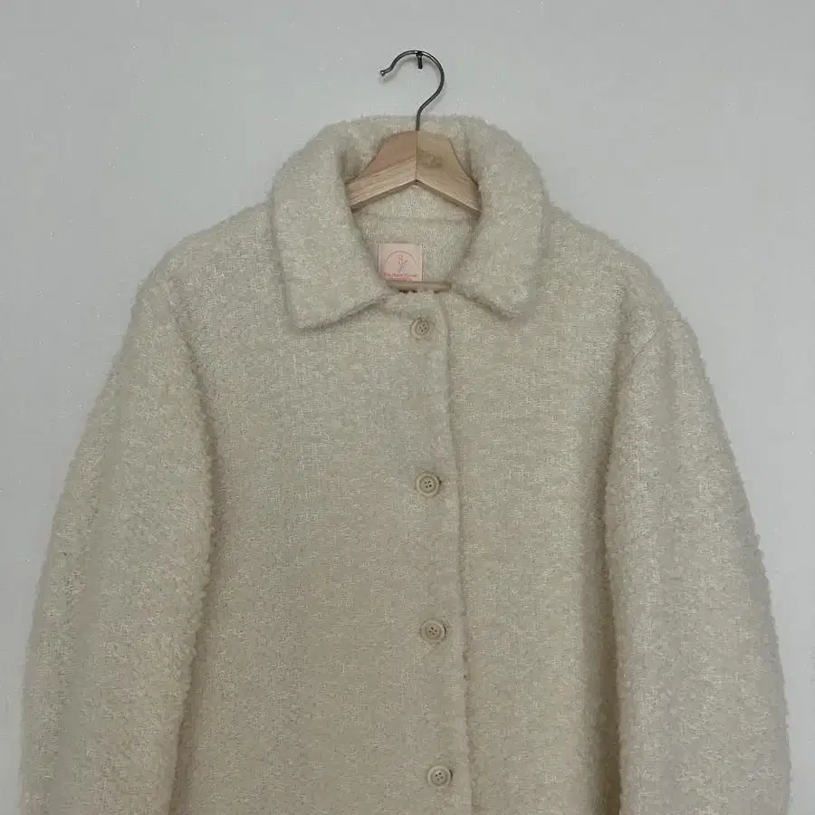 제주그꽃 코트 wool boucle coat (102cm)