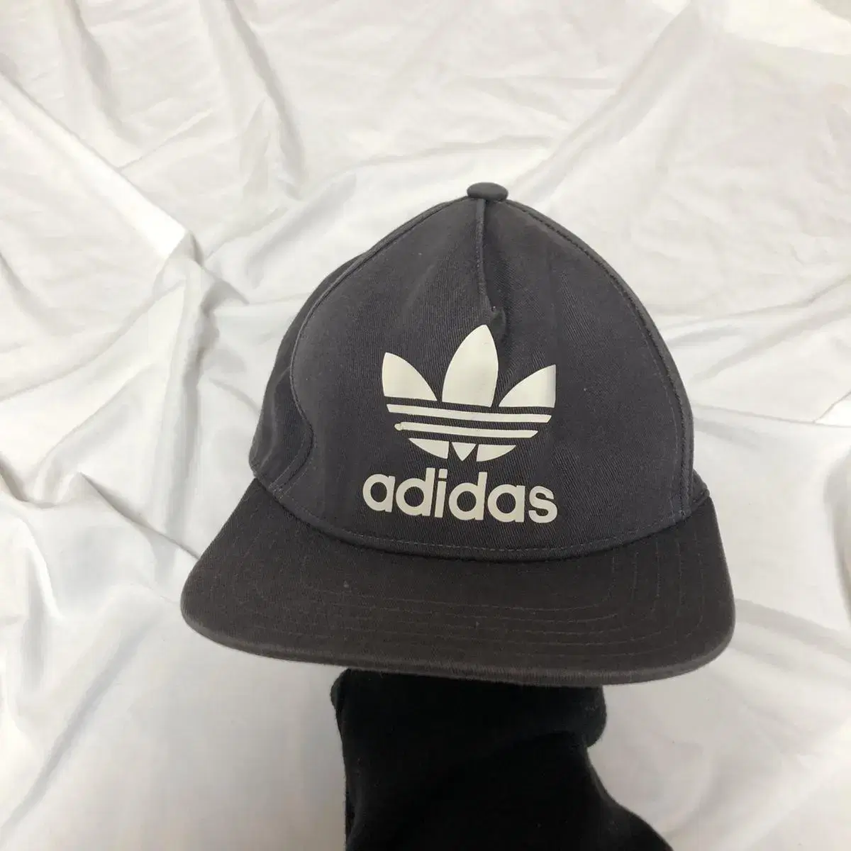 Vintage Adidas charcoal camp cap