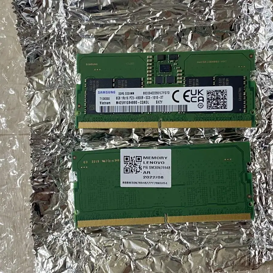 삼성전자 노트북용 램 ddr5 8g 2개