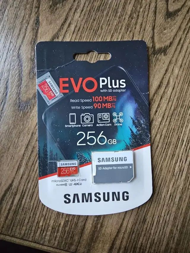 삼성 256GB SD, EVO Plus(미개봉)