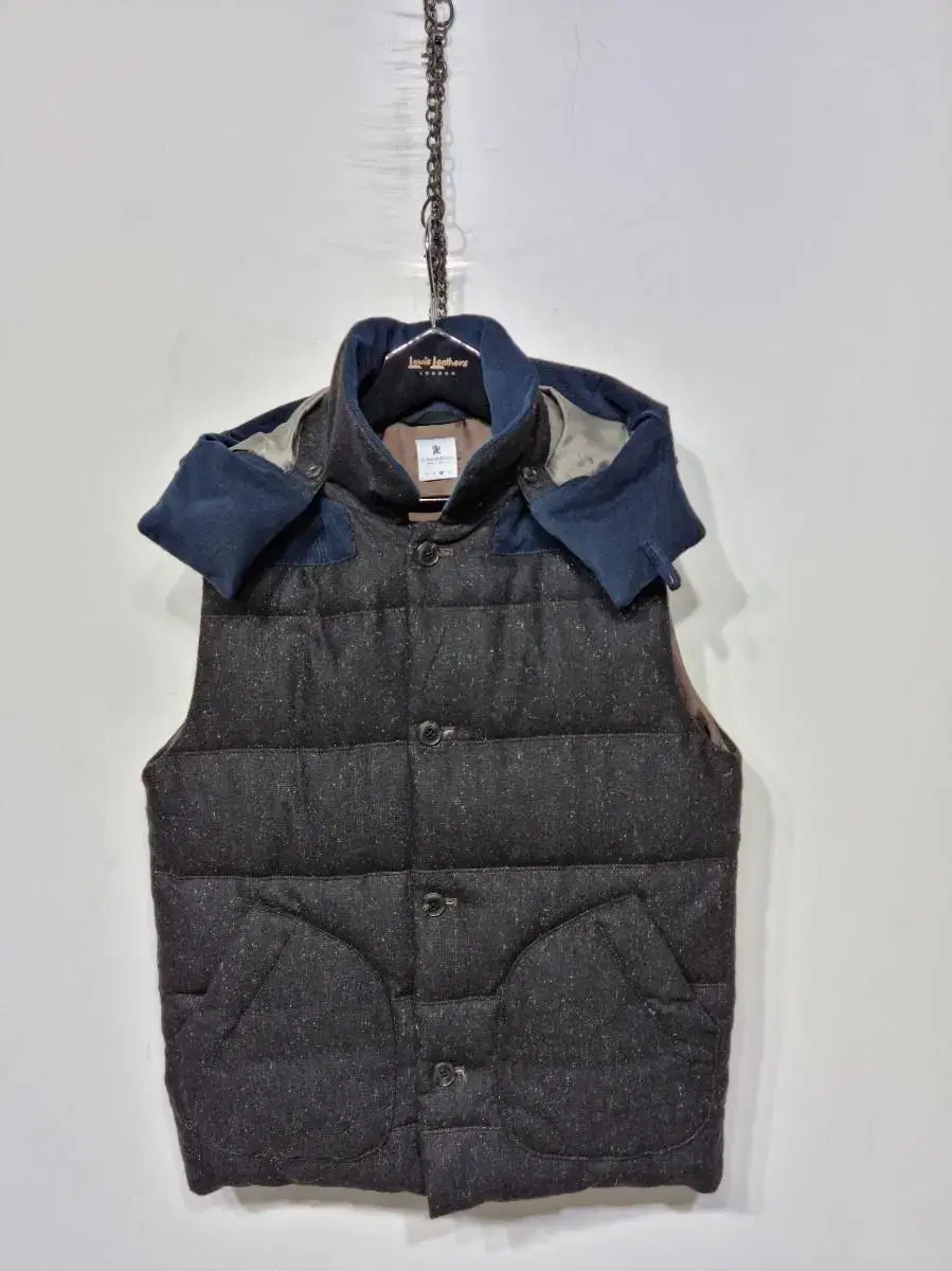 R.NEWBOLD Down Vest Padded Wool Vest