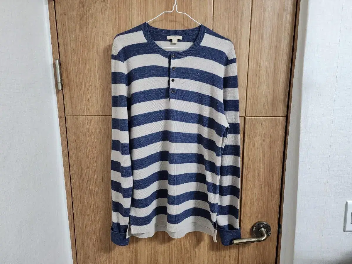 (M)Burberry Wool-linen blend knit