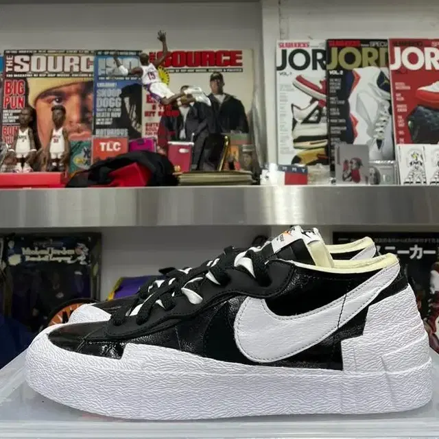 나이키 x 사카이 블레이저 로우 블랙 nike sacai blazer