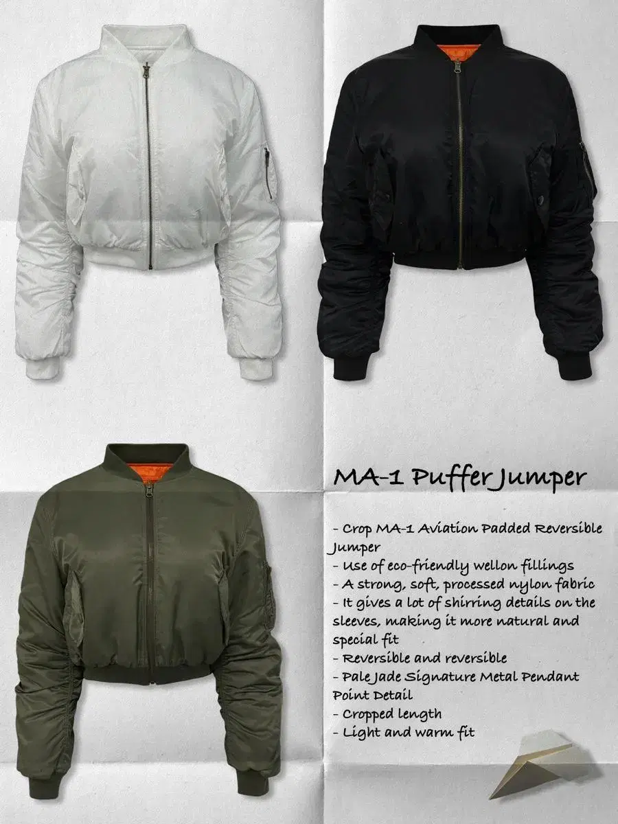 (바배) 페일제이드 ma-1 puffer jumper (블랙)