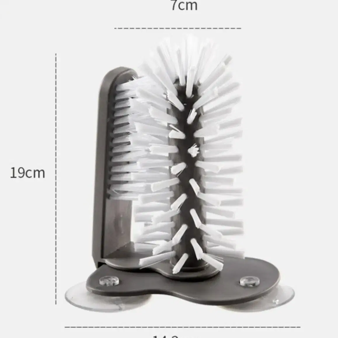 1+1 젖병 유리컵 텀블러 보온병 맥주잔 세척 브러쉬 솔수세미 설거지