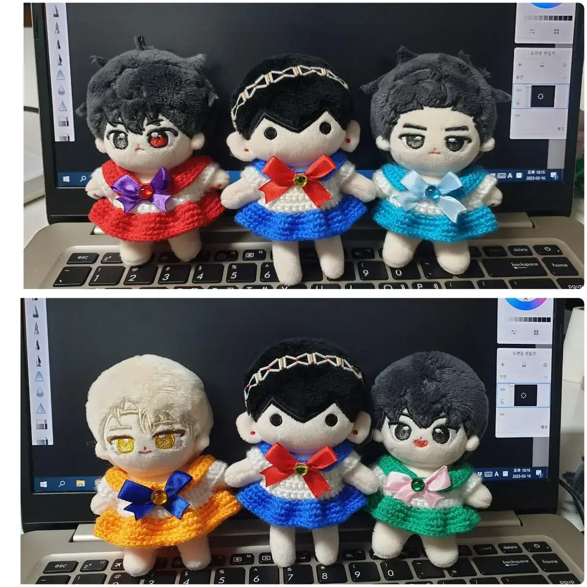 10 cm doll sells knitting clothes (Sailor Moon) (add colors)