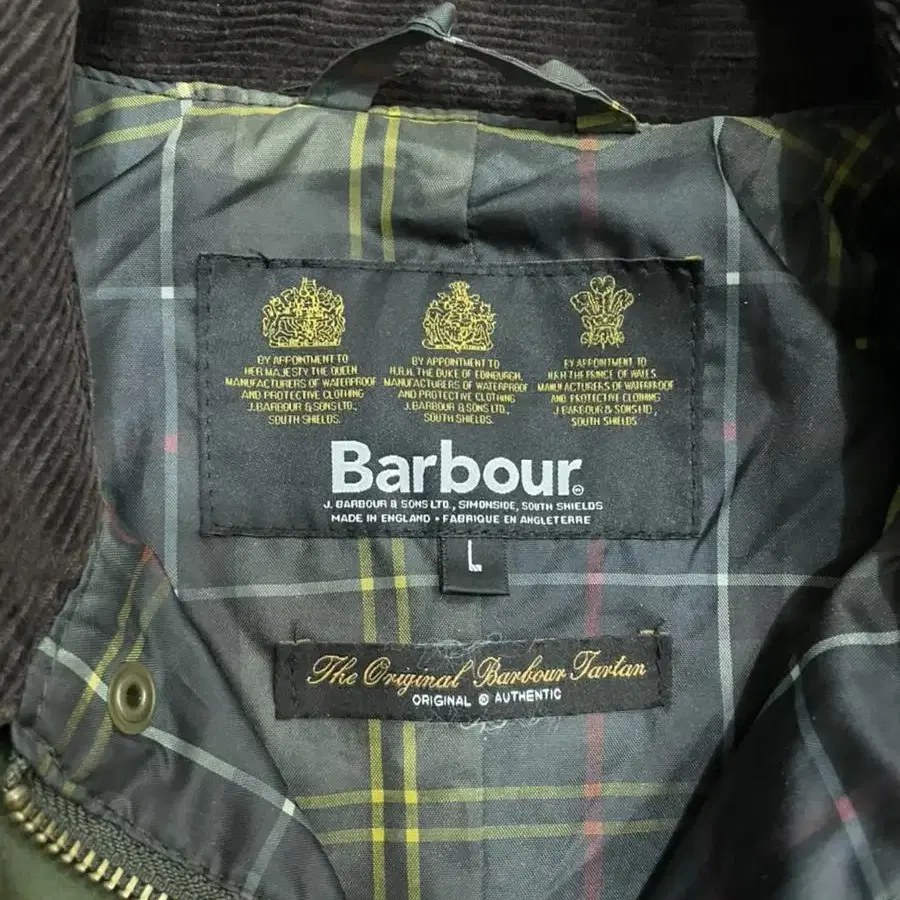 L 바버 Barbour 히스 왁스 자켓