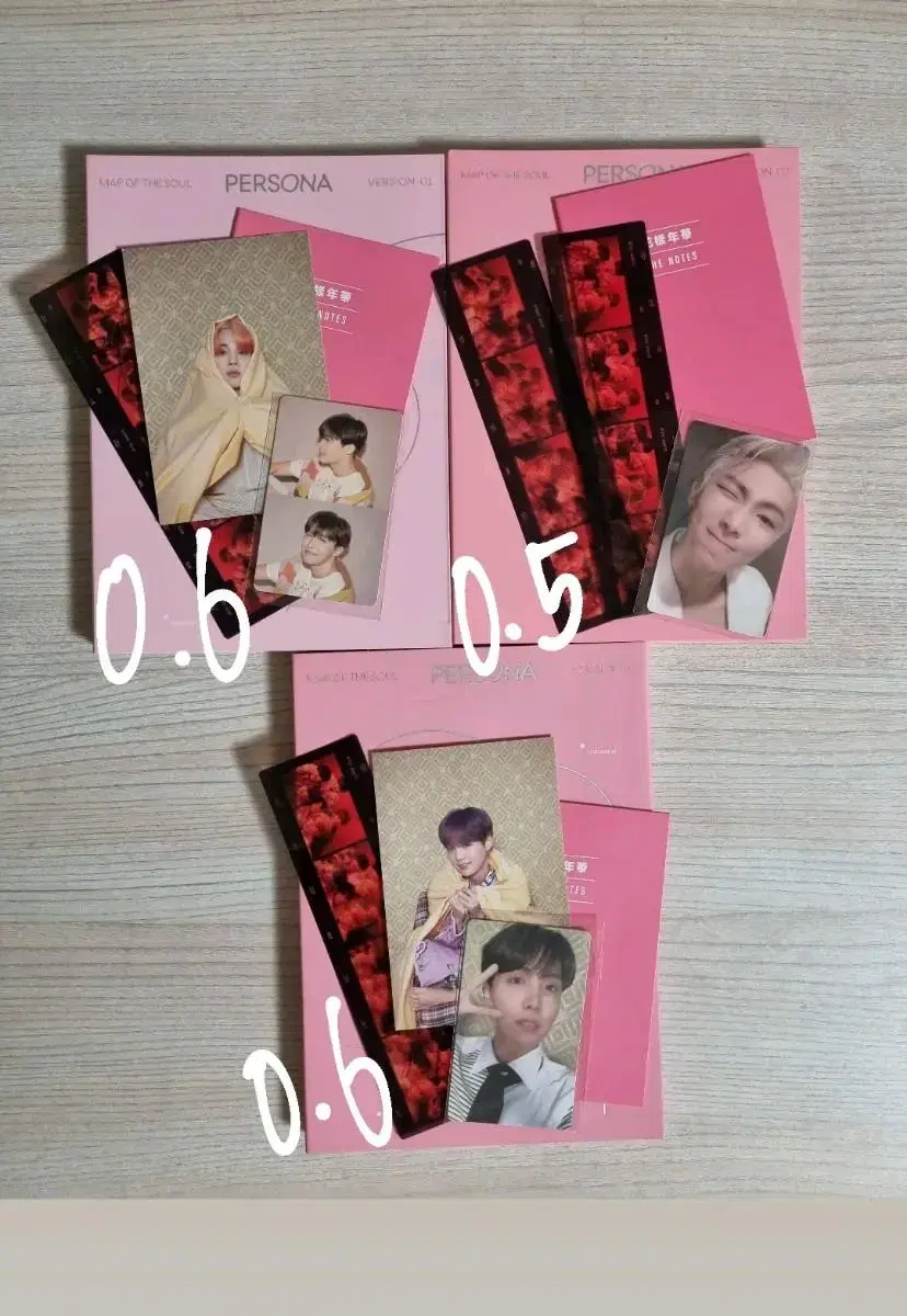 BTS persona album version 1 2 4 full with photocard WTS