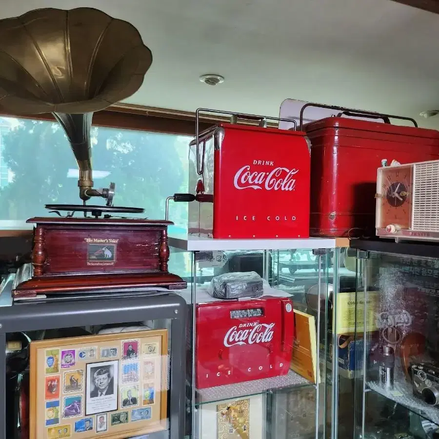 빈티지 1988년 한정판 Coca Cola 코카콜라 쿨러 라디오