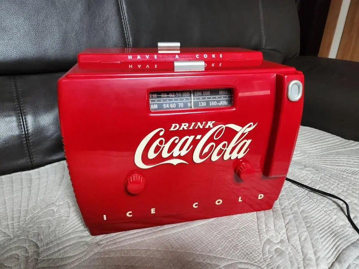 빈티지 1988년 한정판 Coca Cola 코카콜라 쿨러 라디오