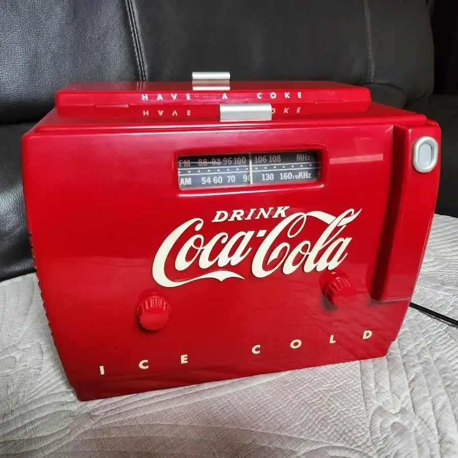 빈티지 1988년 한정판 Coca Cola 코카콜라 쿨러 라디오