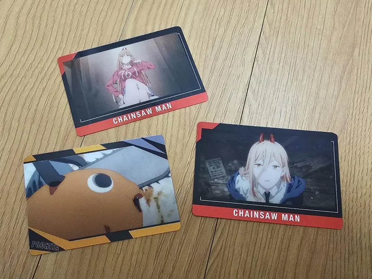 NEW Chainsaw Man Power Pochita Metal Card Photo Card