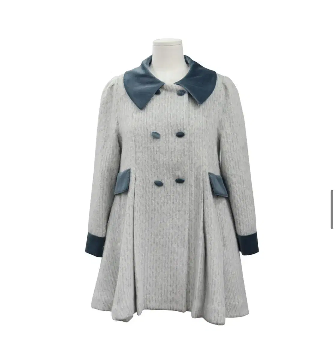 프레클 little girl pleats mid coat 플리츠 코트