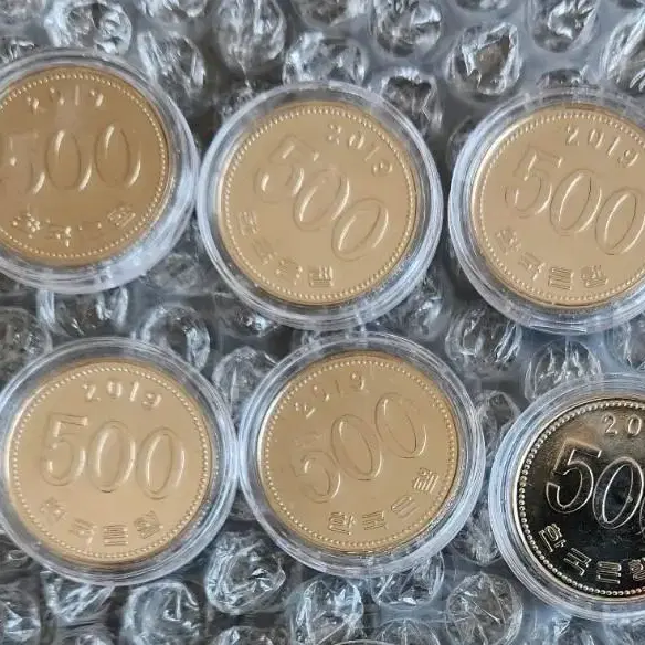 2019년500원  10점