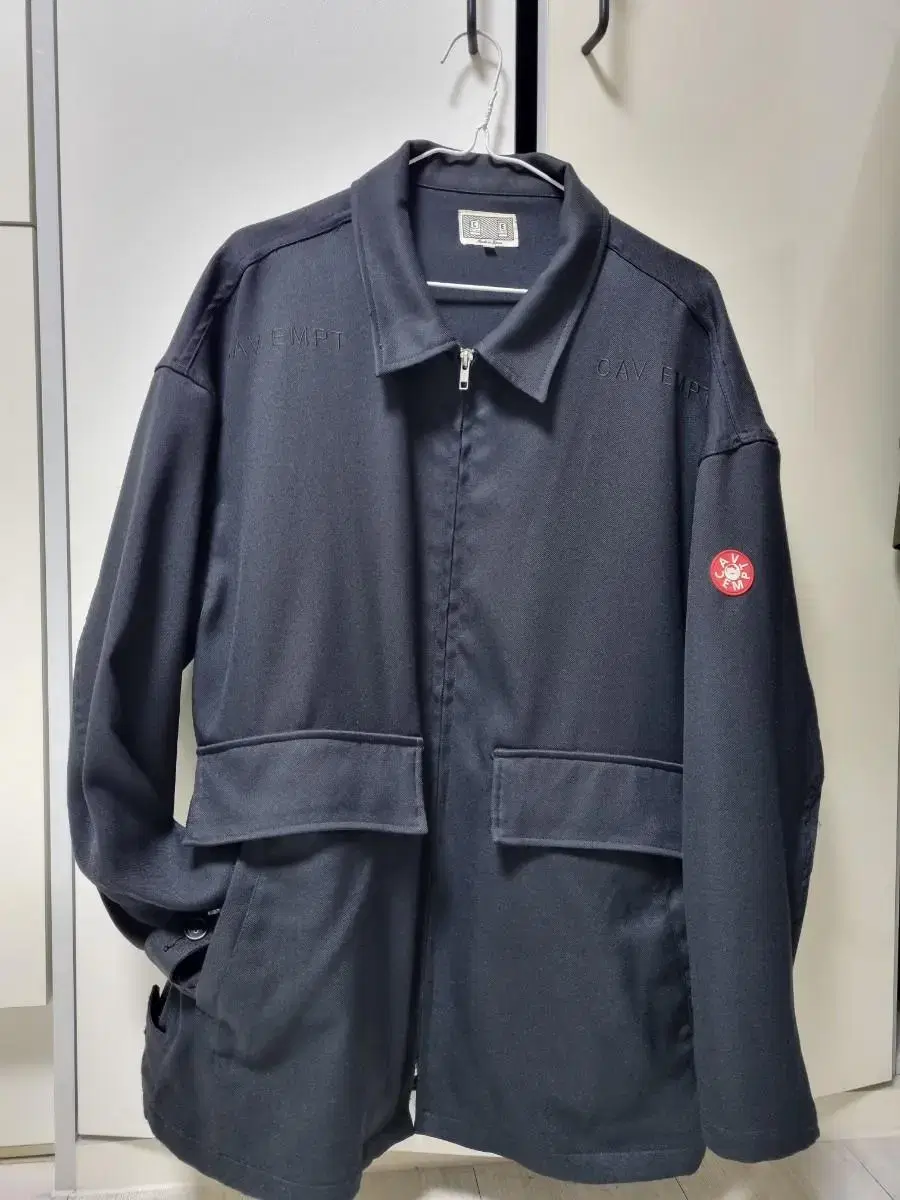 [L] Cav Empt Shirt Jacket Black