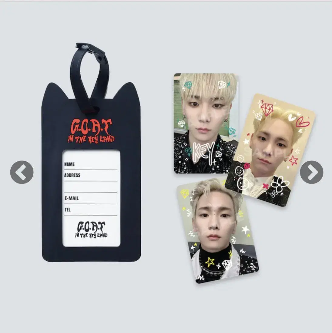 SHINee key Japan Keyland Goods LuggageTag