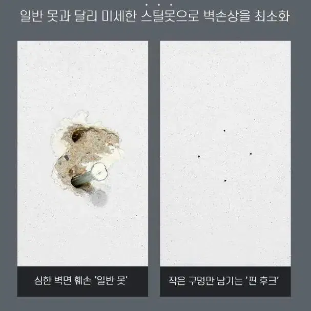 벽 장식 핀 후크 벽걸이 사이즈 중 2X4cm