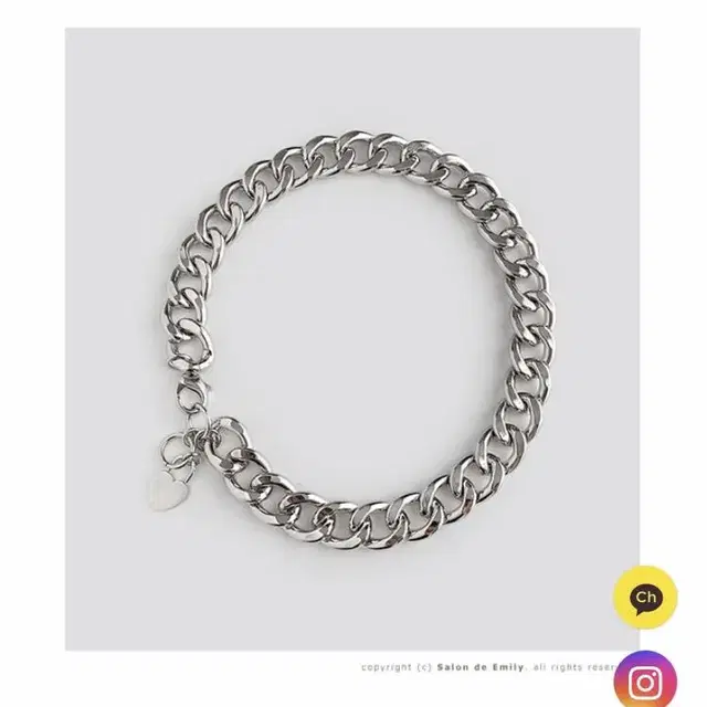 새상품 heart lock chain necklace 체인 네크리스