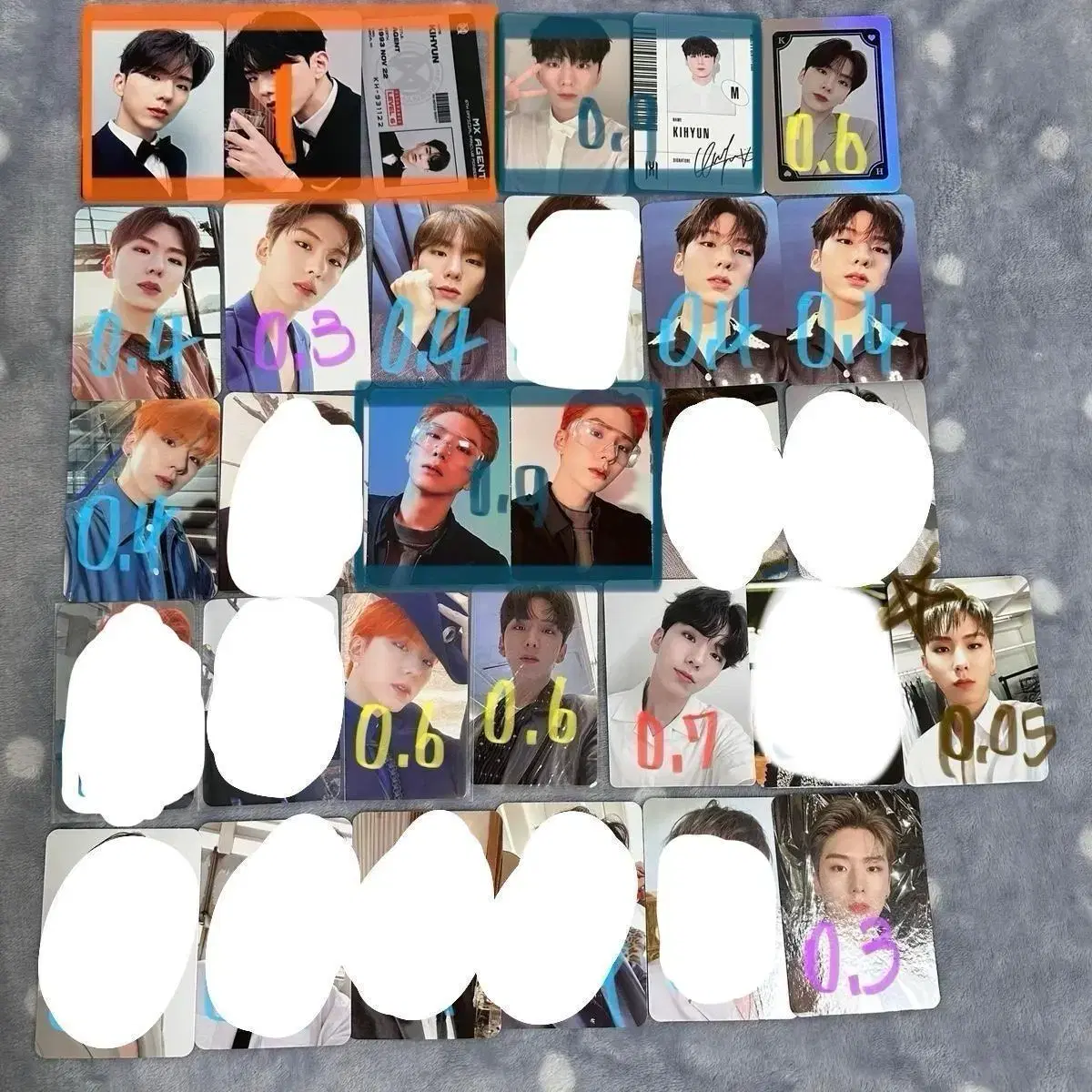 monsta x kihyun photocard unitgroup photocard