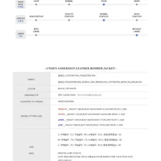 앤더슨벨 유니섹스 스티치포인트 스웻셔츠