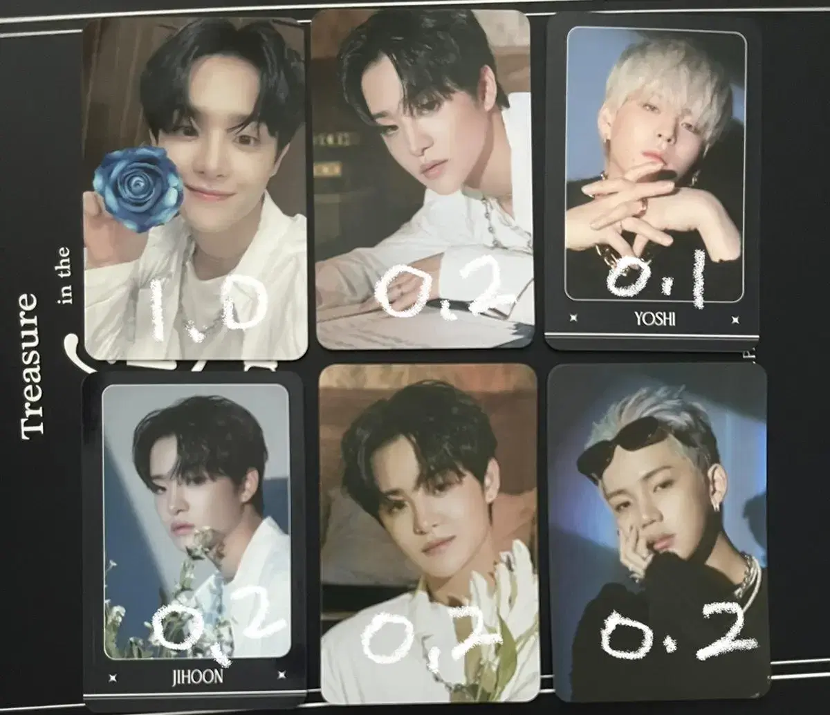 Treasure Nightgarden tc Trading photocard jihoon yoshi Hyunsuk