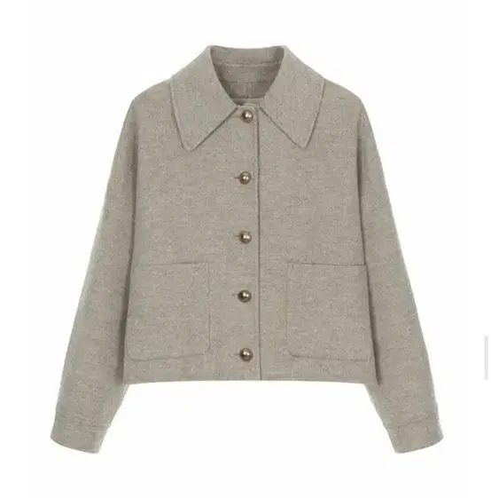 Handmade short coat in an on-and-on cashmere blend, $40 retail.