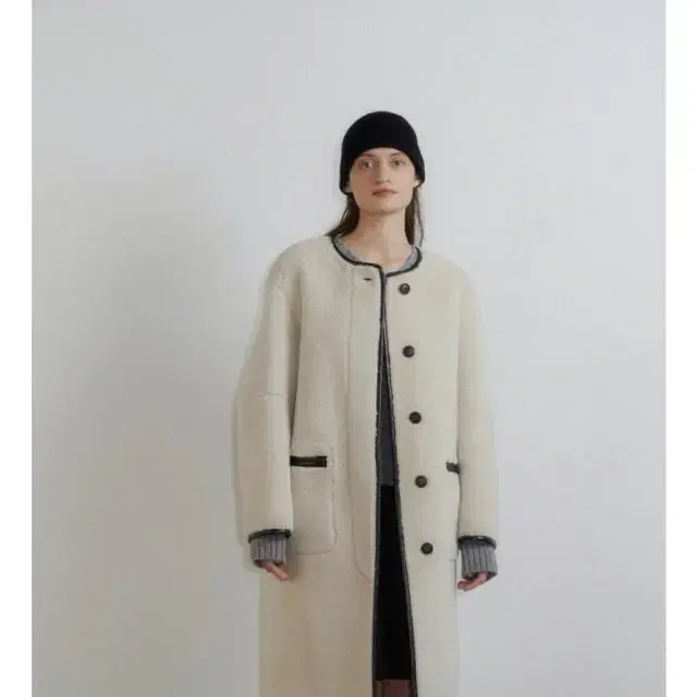 엘오61 lo61 Ami Wool Shearling Coat