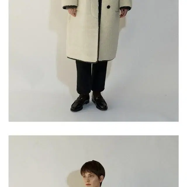 엘오61 lo61 Ami Wool Shearling Coat