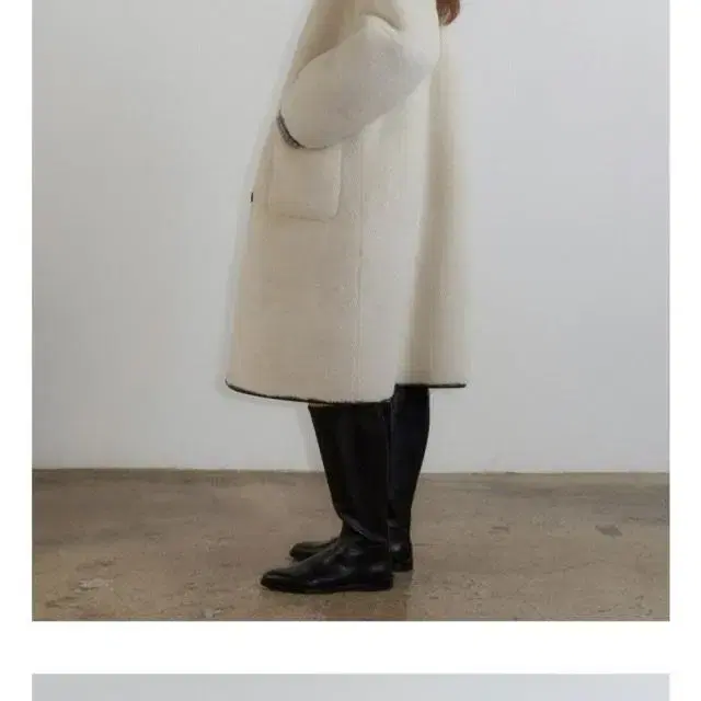 엘오61 lo61 Ami Wool Shearling Coat