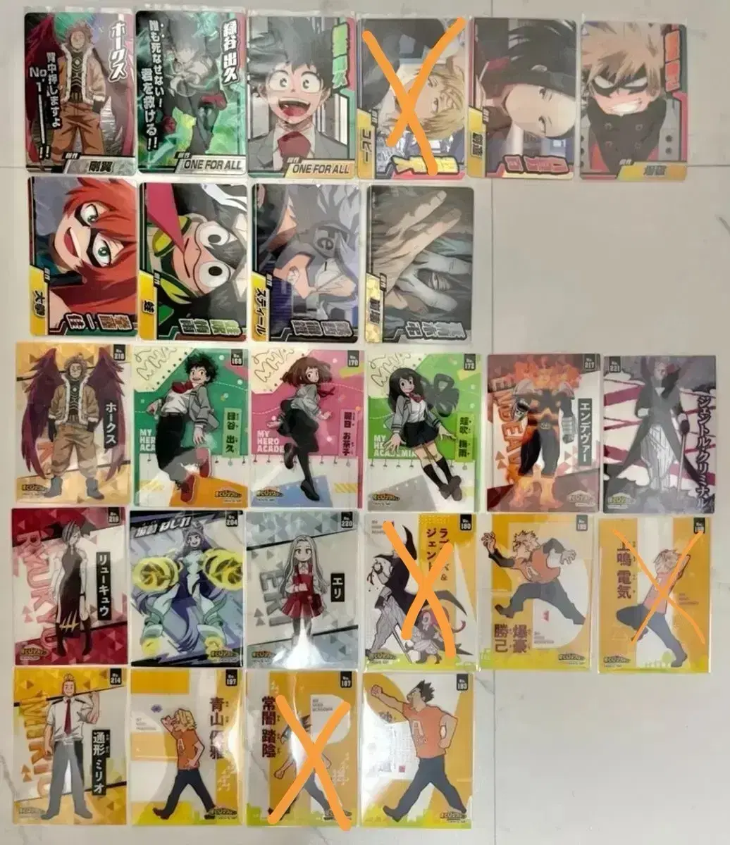 Hiroaka My Hero Academy Collector's Kard Midoriya Shoto Bakugo Tsuyuu