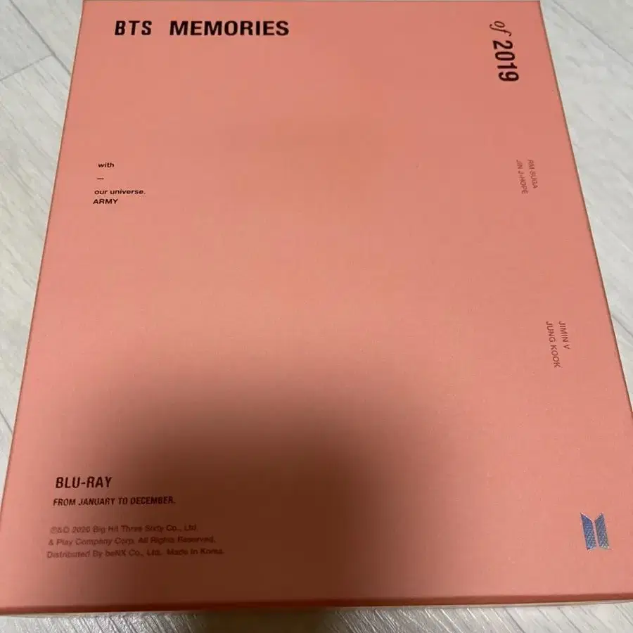 BTS memories of 2019 블루레이