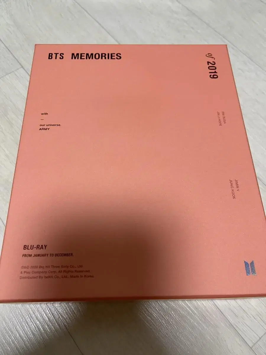 BTS memories of 2019 블루레이