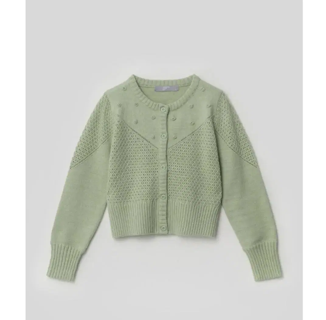 Eight Seconds Light Green Pompom Scarfie Point Cardigan(s)