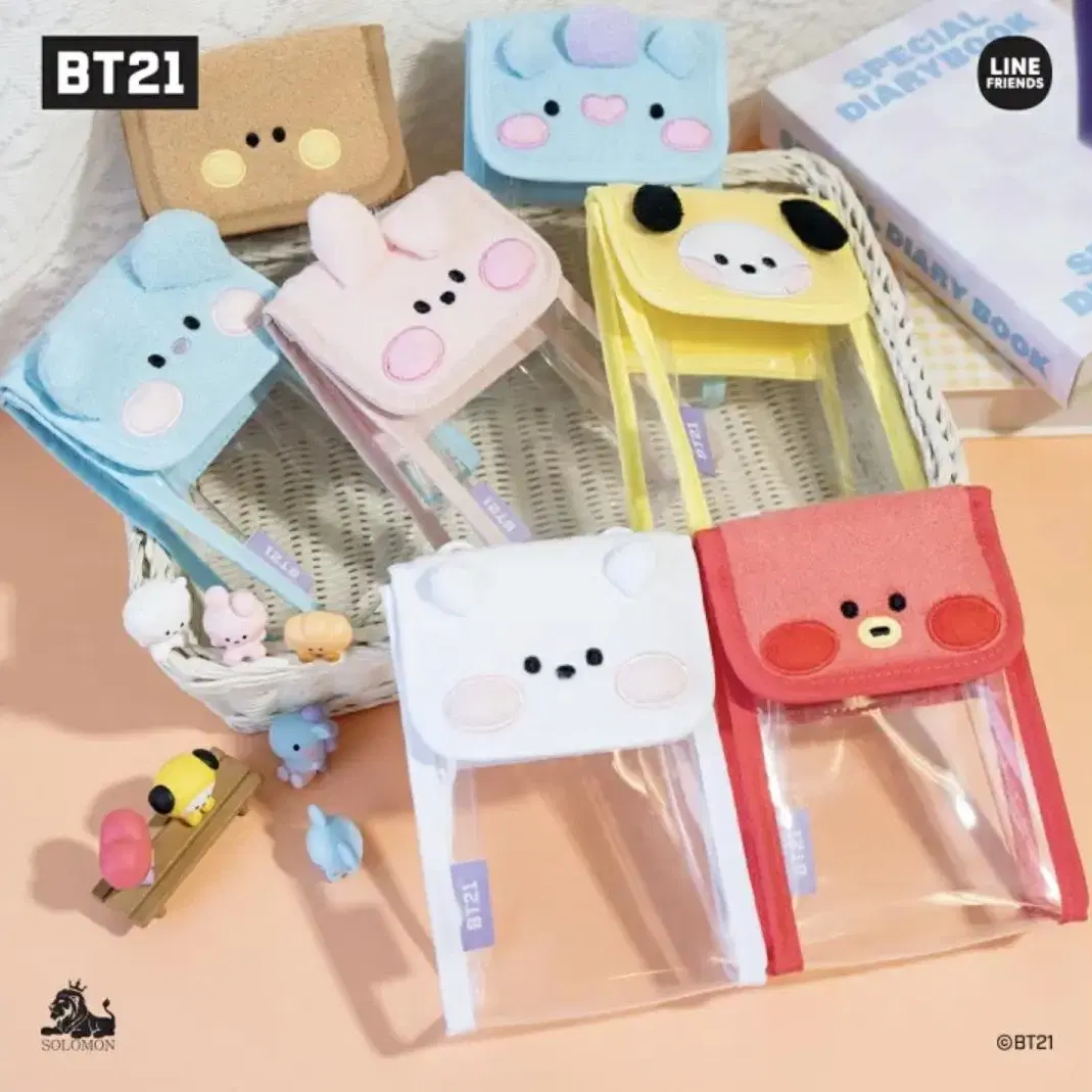 bt21 일본 미니 PVC백 스마트폰 백 바로배송