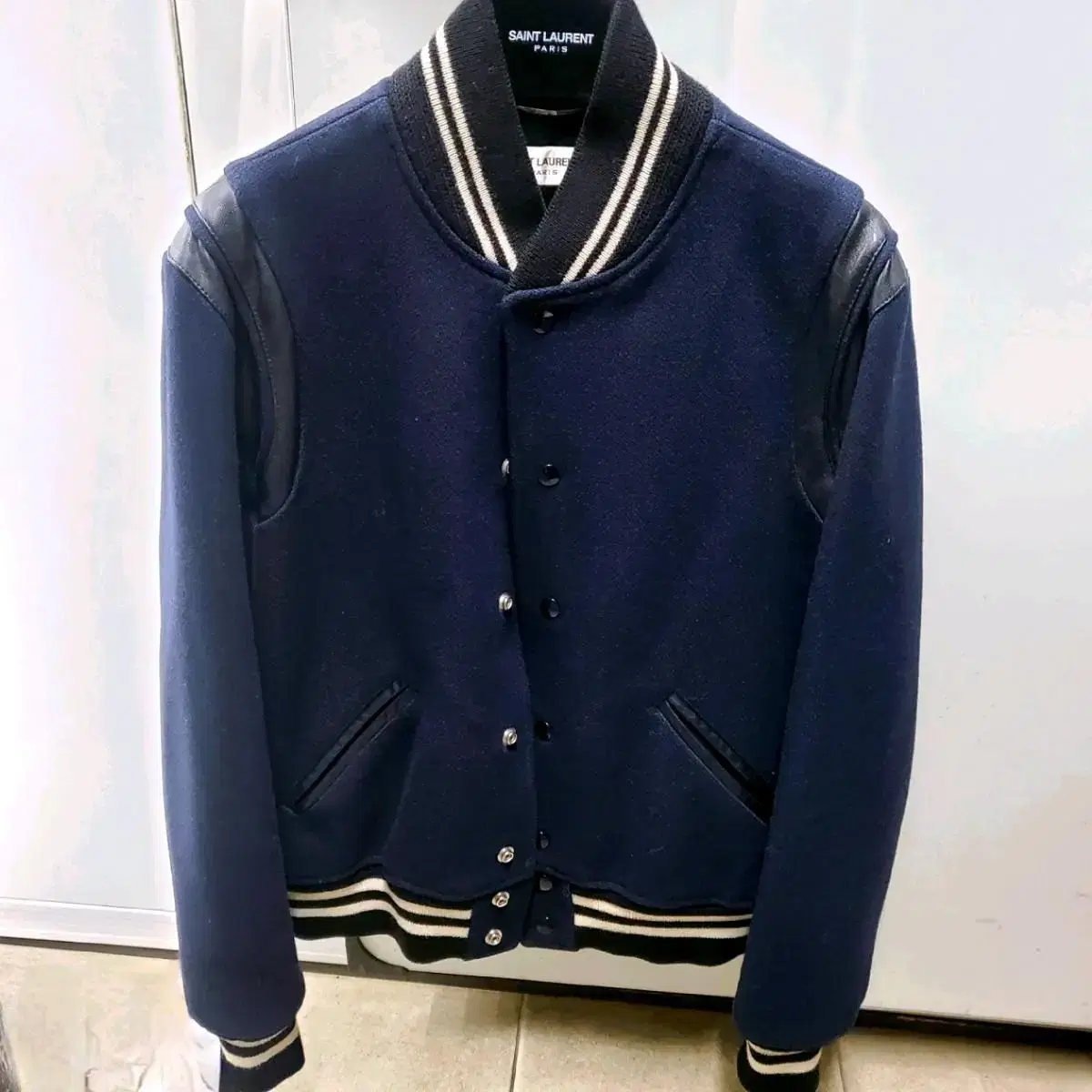 Saint Laurent Teddy Jacket Navy